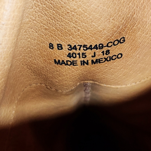 Frye Melissa Button 2 Equestrian-Inspired Tall Boots SZ 8 B Cognac Made in Mexic - Picture 3 of 16